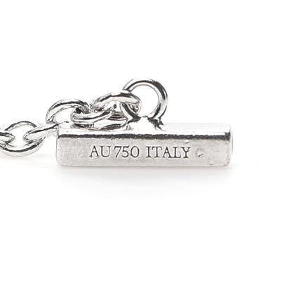 Tiffany 18K White Gold Diamond T Smile Bracelet 5 of 6