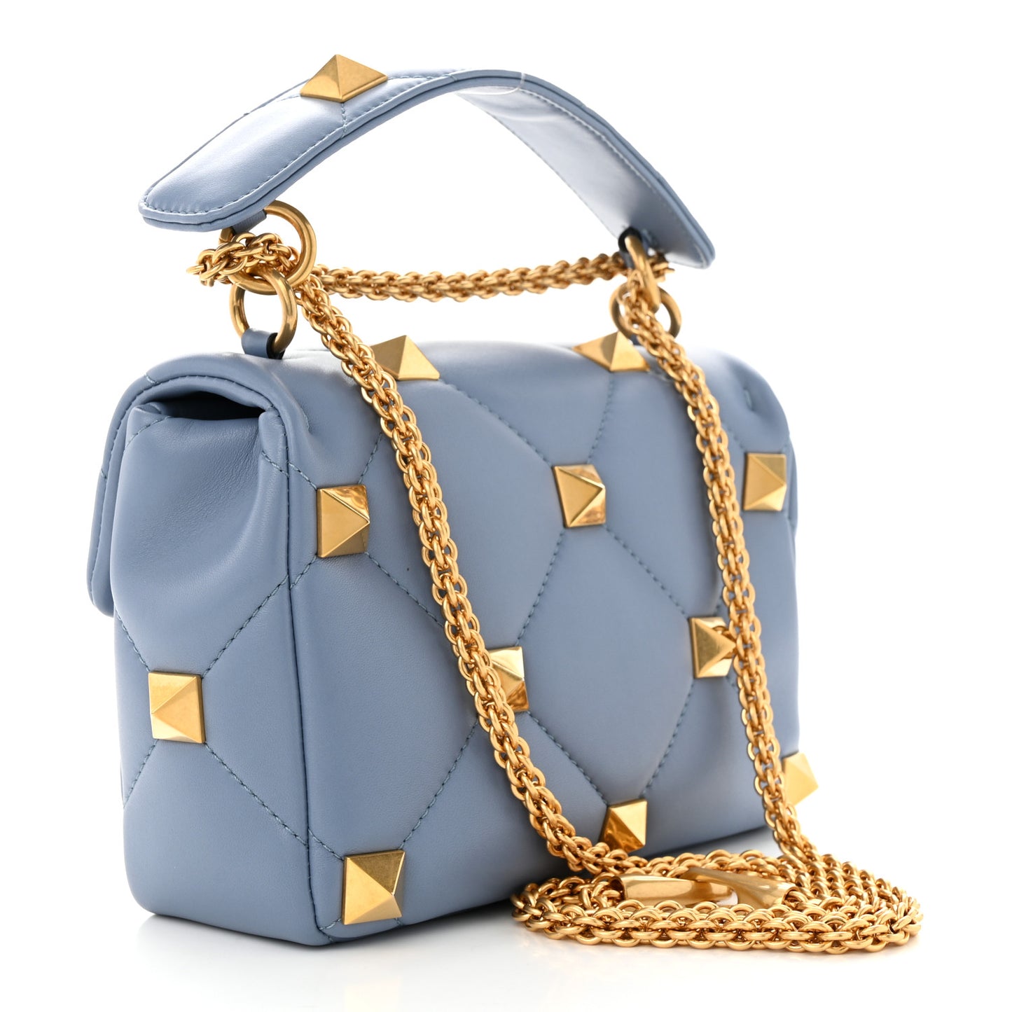 Nappa Medium Roman Stud Shoulder Bag Niagara
