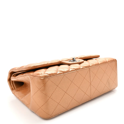 Chanel Metallic Caviar Quilted Jumbo Double Flap Copper 4 of 10
