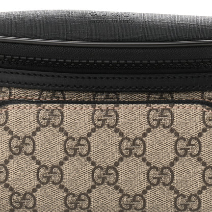 Gucci GG Supreme Monogram Belt Bag Black 8 of 10
