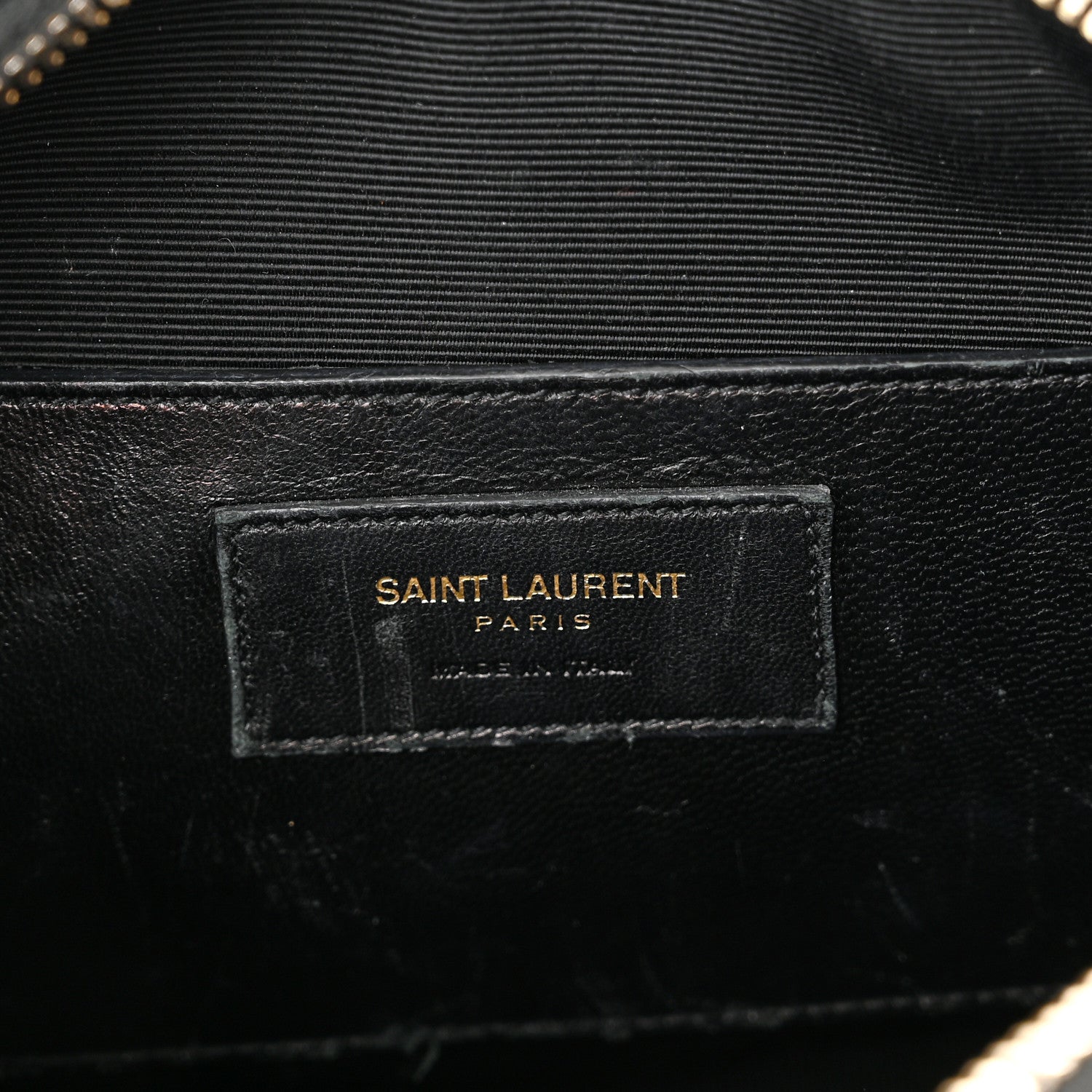Saint Laurent Grain De Poudre Medium Classic Monogram Camera Bag Black 5 of 9