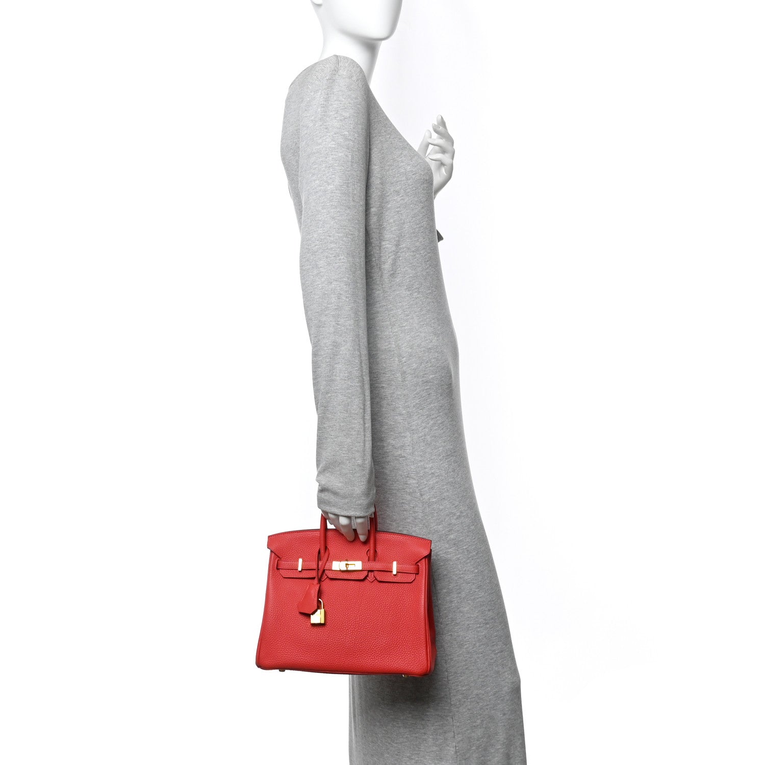 Hermes Togo Birkin 25 Rouge Pivoine 2 of 10