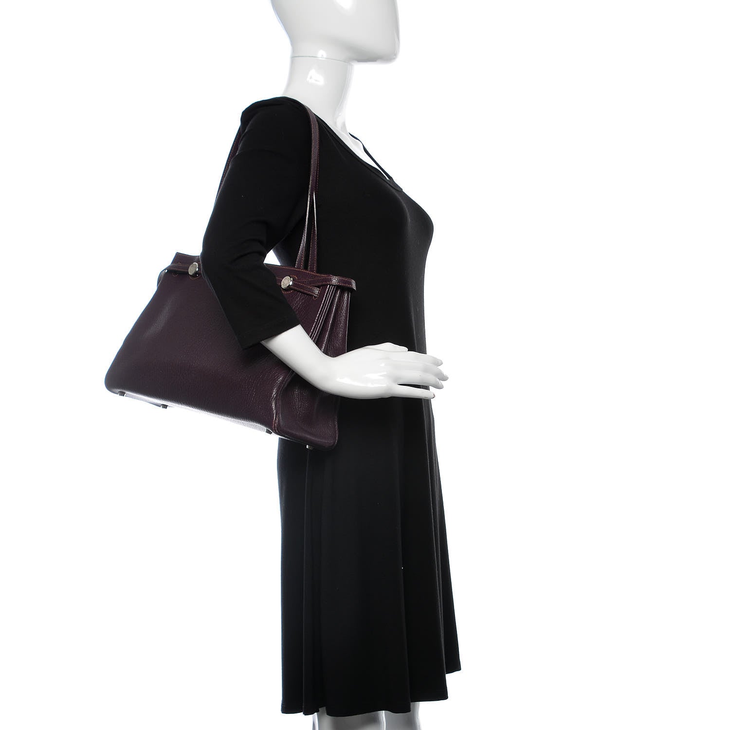 Hermes Chevre de Coromandel Cabana Tote Raisin 2 of 14