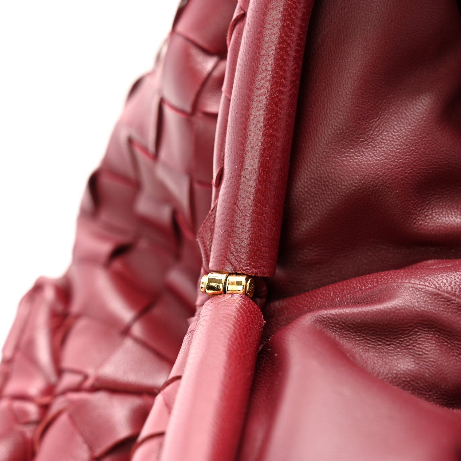 Bottega Veneta Nappa Maxi Intrecciato The Pouch Oversized Clutch Bordeaux 9 of 10
