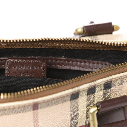 Burberry Haymarket Check Studded Bowler Brown 9 of 21