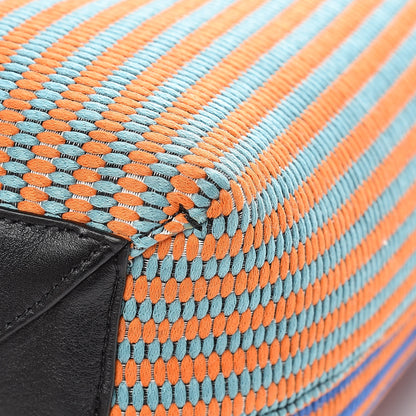Celine Woven Canvas Small Twisted Cabas Multicolor 15 of 17