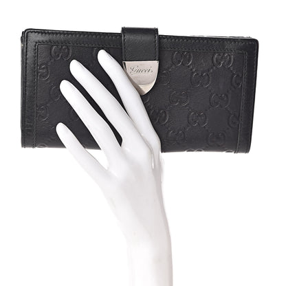 Gucci Guccissima Continental Wallet Black 2 of 16