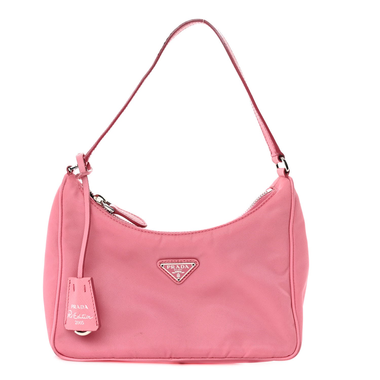 Prada Re-Nylon Saffiano Mini Re-Edition 2005 Bag Rosa 1 of 9