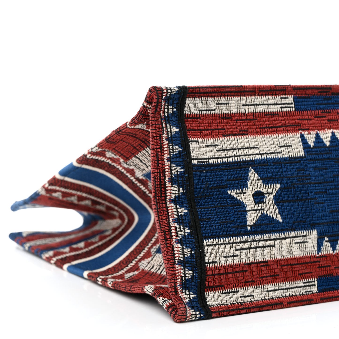 Canvas Embroidered Large Exclusive US Book Tote Multicolor