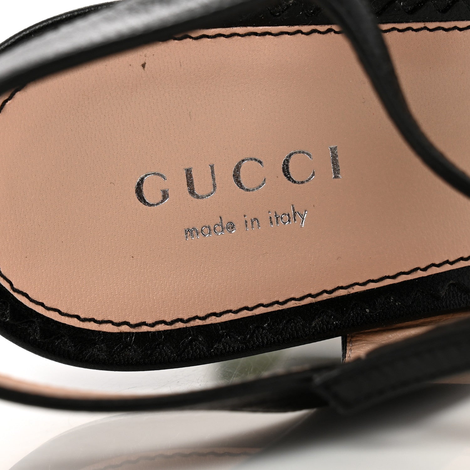 Gucci Malaga Kid Interlocking G Studs 155mm Platform Sandals 39 Perfect Black 7 of 10