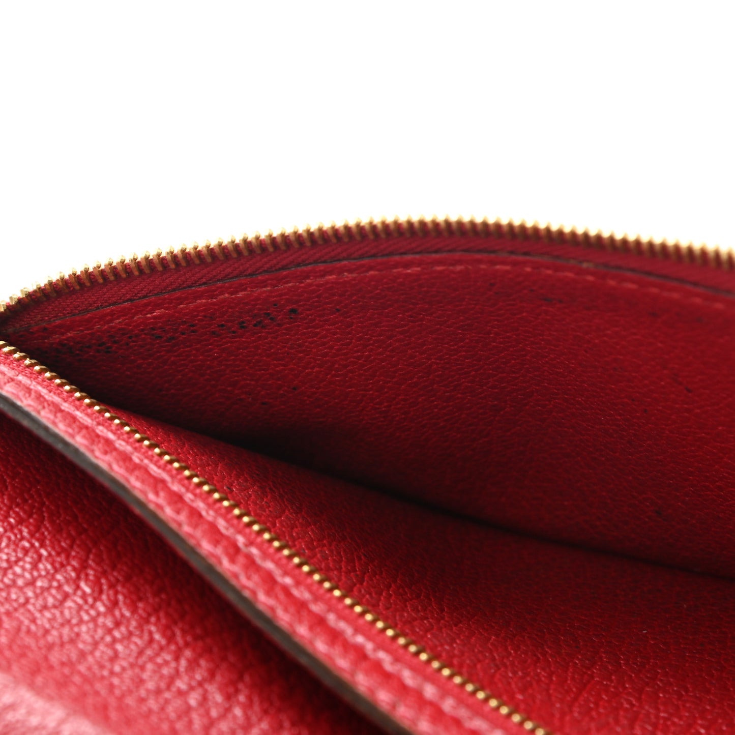 Chevre Mysore Bearn Gusset Wallet Rouge Vif