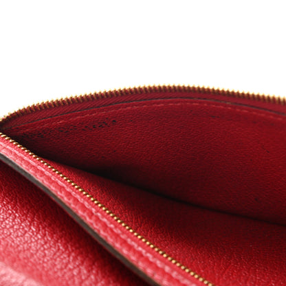 Hermes Chevre Mysore Bearn Gusset Wallet Rouge Vif 8 of 10
