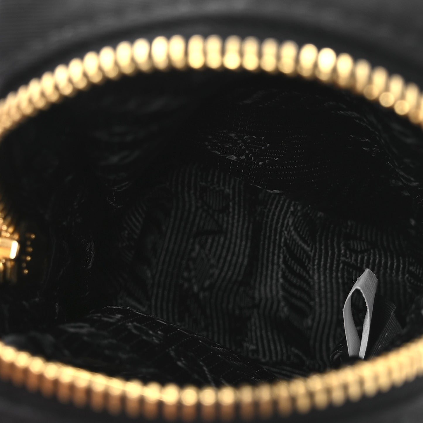 Tessuto Nylon Saffiano Mini Pouch Black