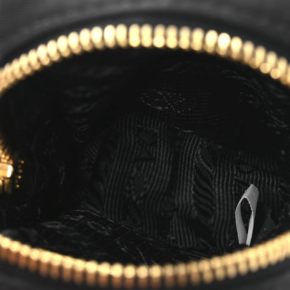 Prada Tessuto Nylon Saffiano Mini Pouch Black 5 of 10