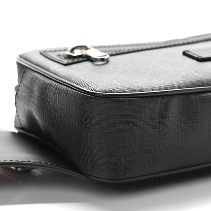 Gucci Soft GG Supreme Monogram Web Belt Bag Black Grey 8 of 9