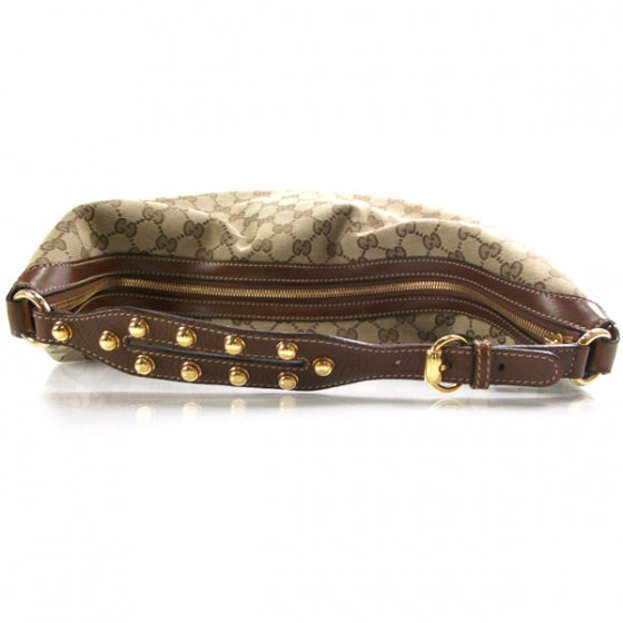 Monogram Large Studded Hobo