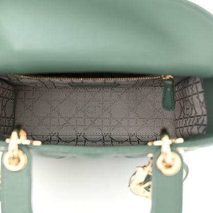 Christian Dior Lambskin Cannage Small My ABCDior Lady Dior Cedar Green 5 of 9