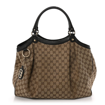 Gucci Monogram Large Sukey Tote Dark Brown 1 of 15