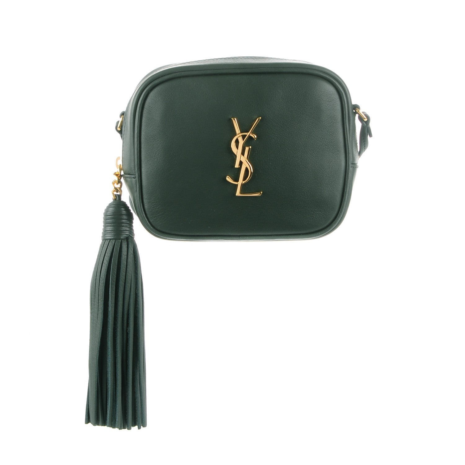 Saint Laurent Calfskin Monogram Blogger Bag Vert Fonce 1 of 7