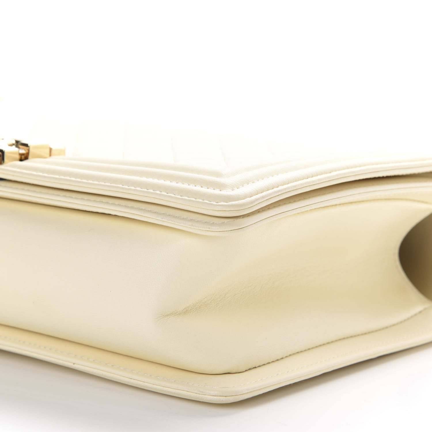Chanel Lambskin Quilted New Medium Boy Flap Light Beige 7 of 11