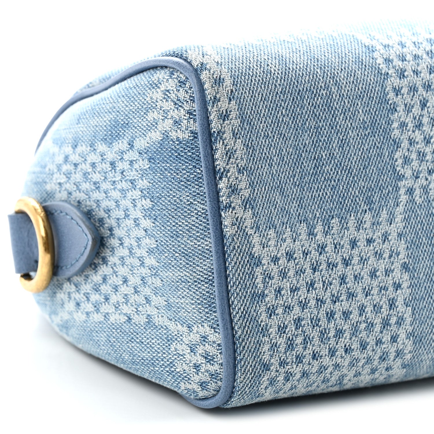 Louis Vuitton Damier Denim 3D Speedy Bandouliere 18 Denim Blue 7 of 9