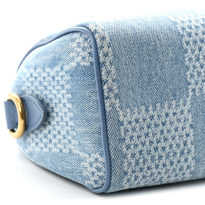 Louis Vuitton Damier Denim 3D Speedy Bandouliere 18 Denim Blue 7 of 9