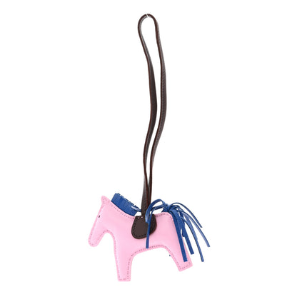 Hermes Milo Lambskin Grigri Rodeo Horse Bag Charm PM Mauve Sylvestre Bleu France Rouge Sellier 1 of 5
