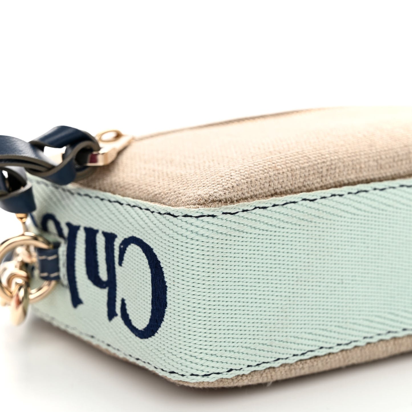Linen Woody Belt Bag Green Blue