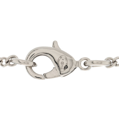 Chanel Crystal Pearl CC Lace Camellia Necklace Silver 4 of 4