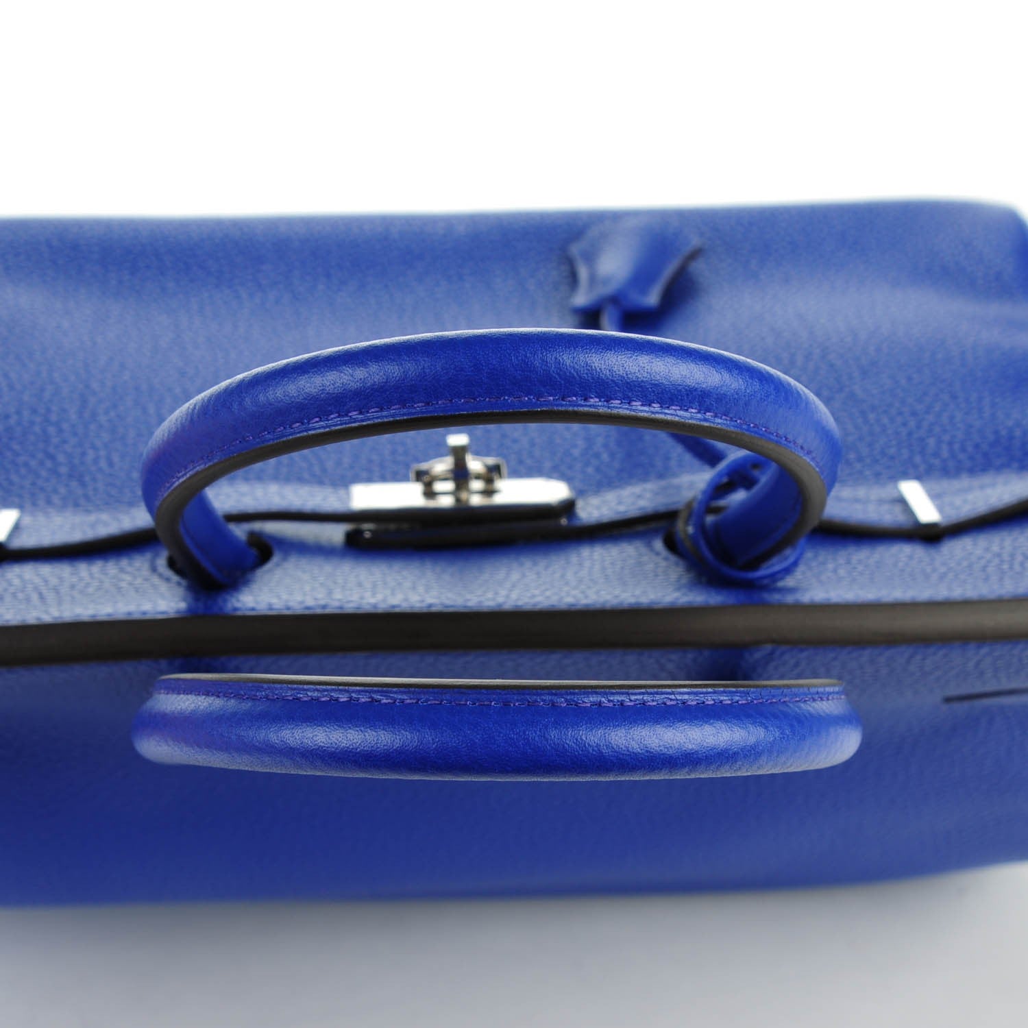 Hermes Taurillon Clemence Birkin 35 Bleu Electrique 7 of 27