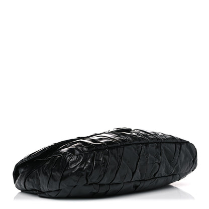 Chanel Glazed Calfskin Twisted Maxi Flap Black 3 of 4