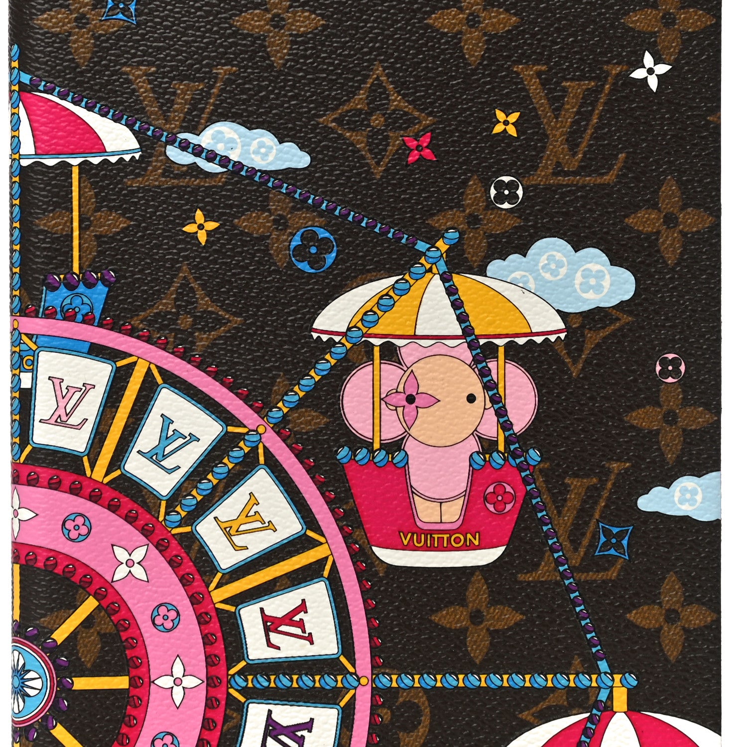 Louis Vuitton Monogram 2020 Christmas Animation Big Wheel Notebook MM Rose Ballerine 8 of 11