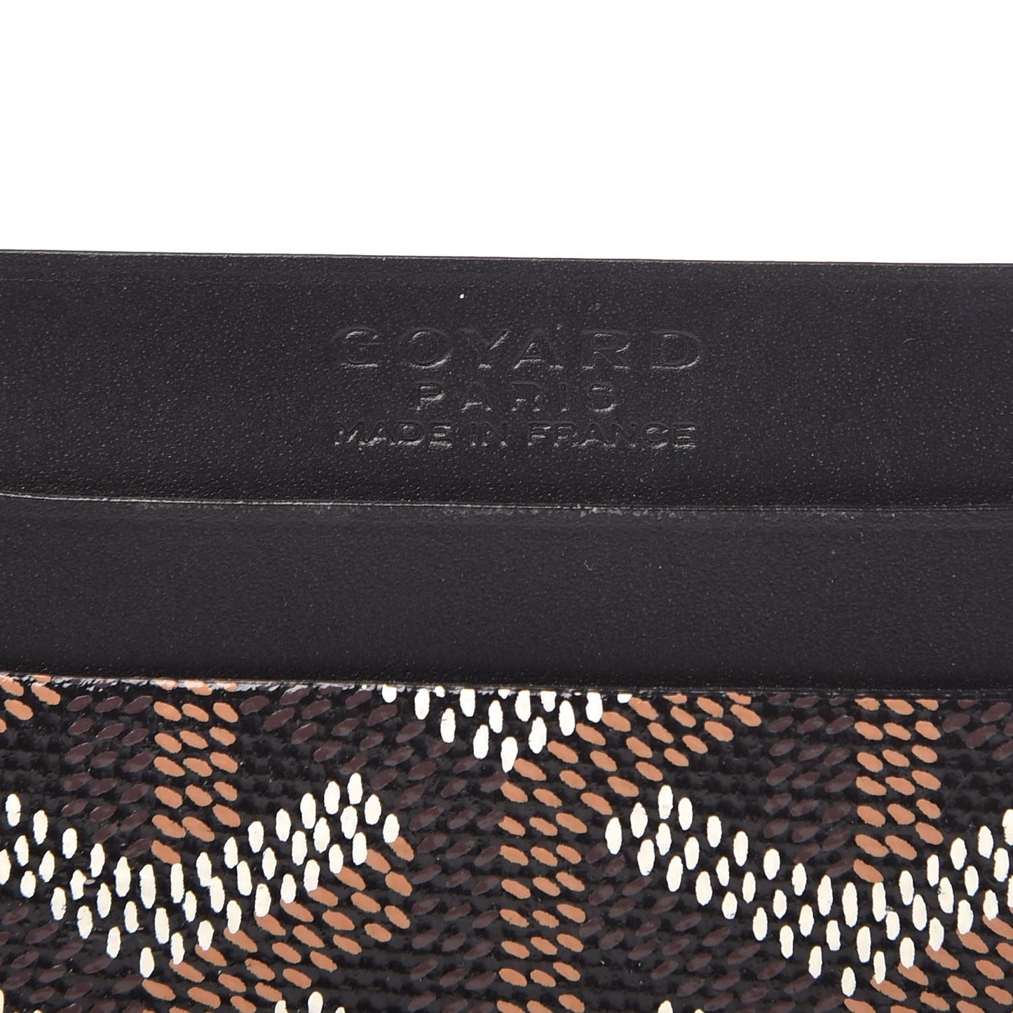 Goyardine Saint Sulpice Card Holder Black