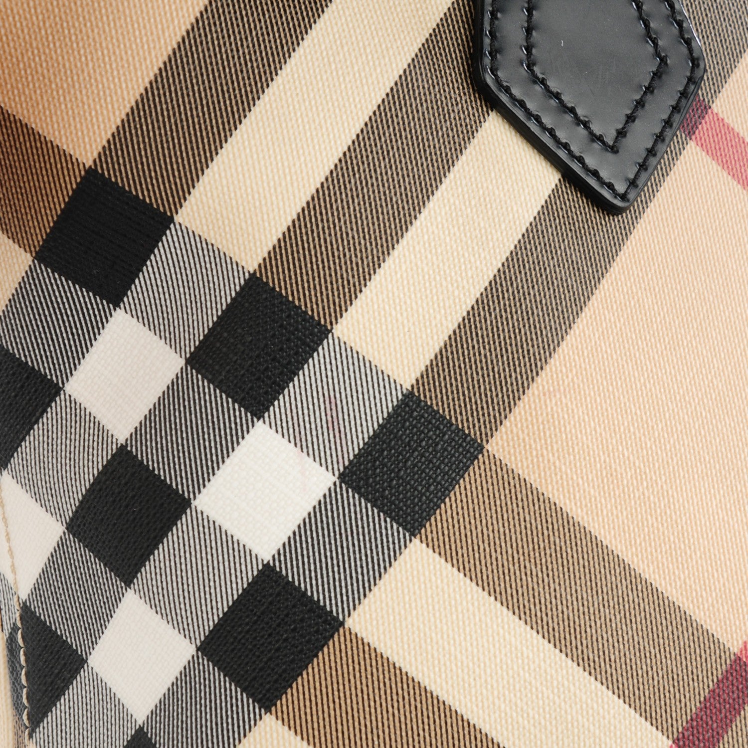 Burberry Nova Check Medium Tote Black 9 of 17