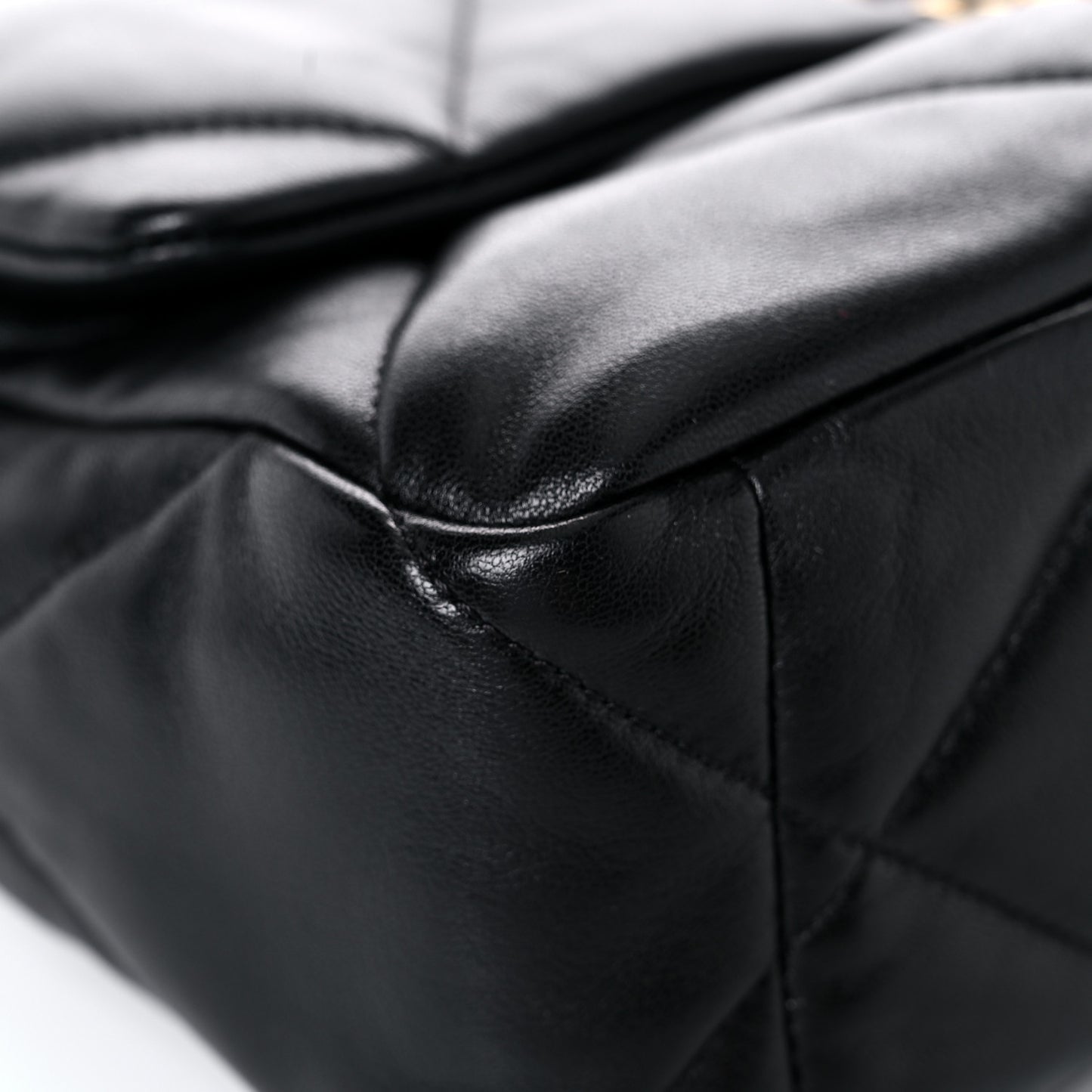 Lambskin Quilted Large Chanel 19 Flap Black