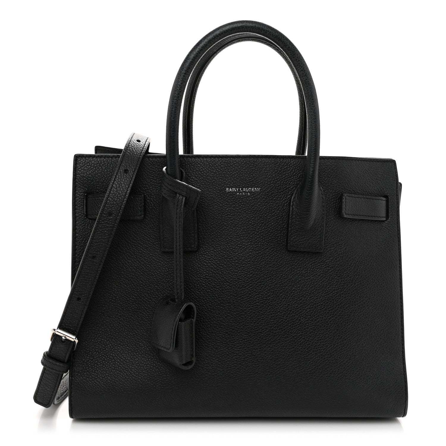 Saint Laurent Grained Calfskin Baby Sac De Jour Black 1 of 11