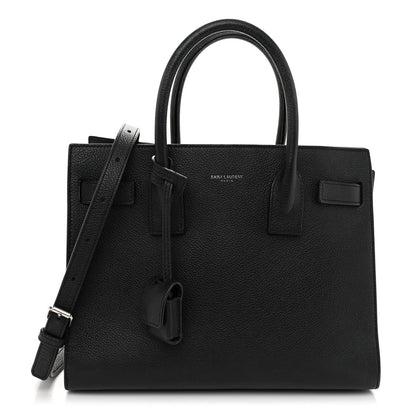 Saint Laurent Grained Calfskin Baby Sac De Jour Black 1 of 11