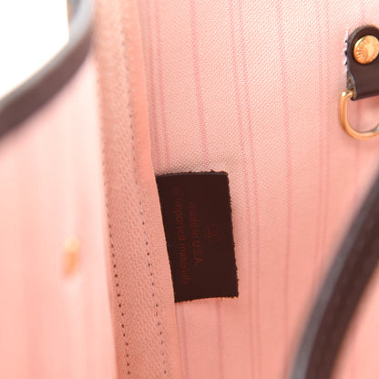 Louis Vuitton Damier Ebene Neo Neverfull MM Rose Ballerine 11 of 14