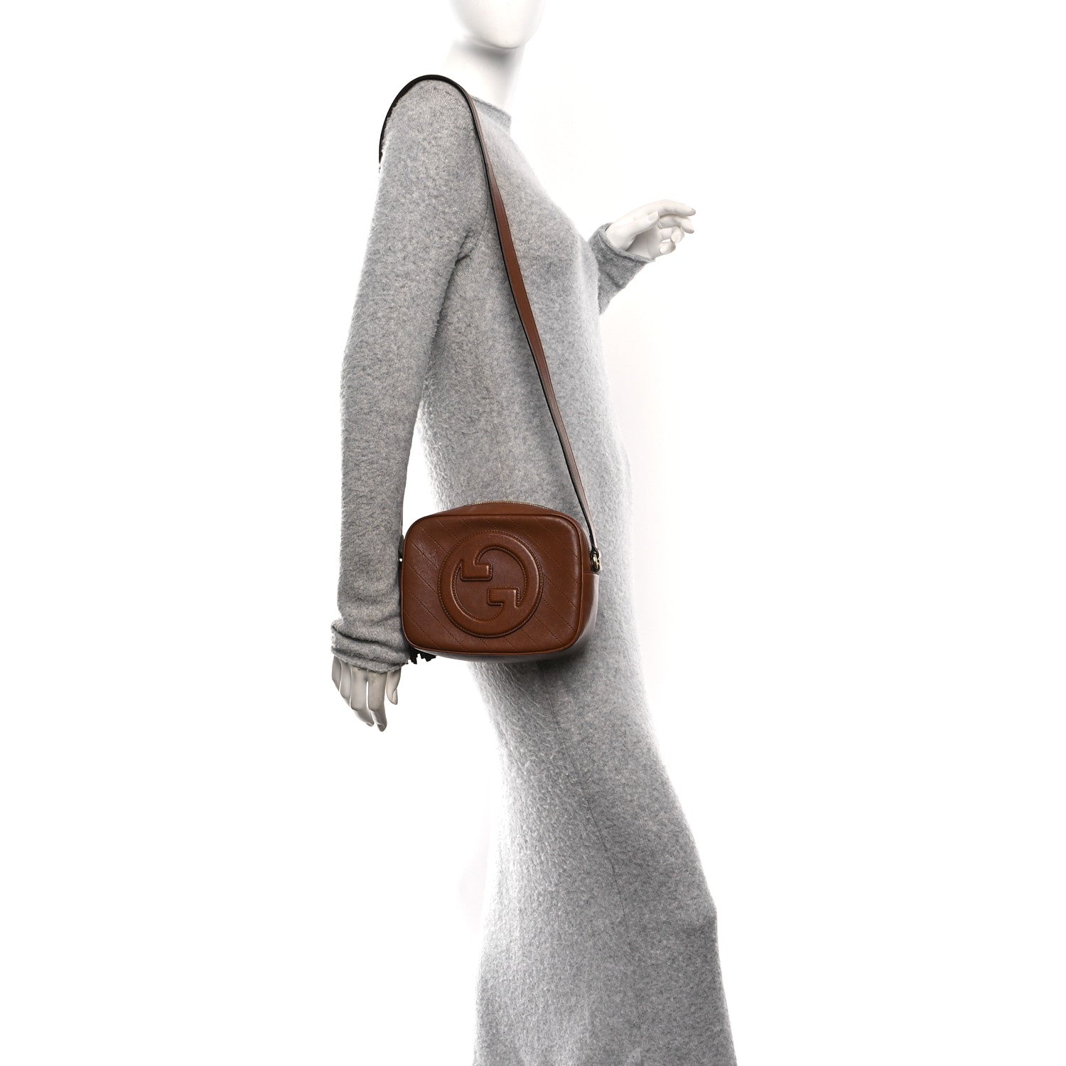 Gucci Sakai Be Green Calfskin Diagonal Stitched Small Blondie Shoulder Bag Cuir 2 of 11