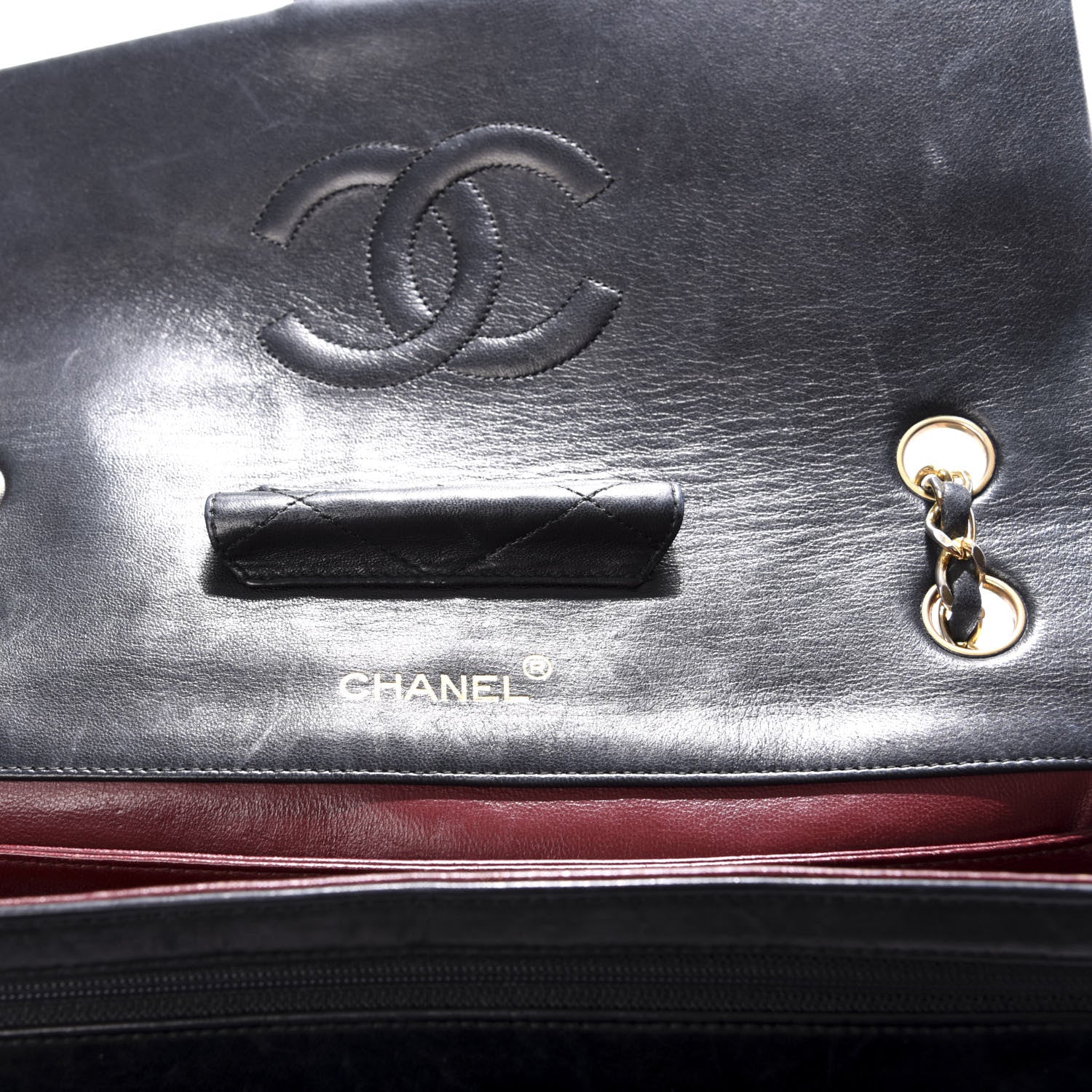Chanel Lambskin Quilted Medium Single Flap Black 7 of 11