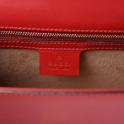 Gucci Calfskin Small Sylvie Shoulder Bag Hibiscus Red 7 of 18