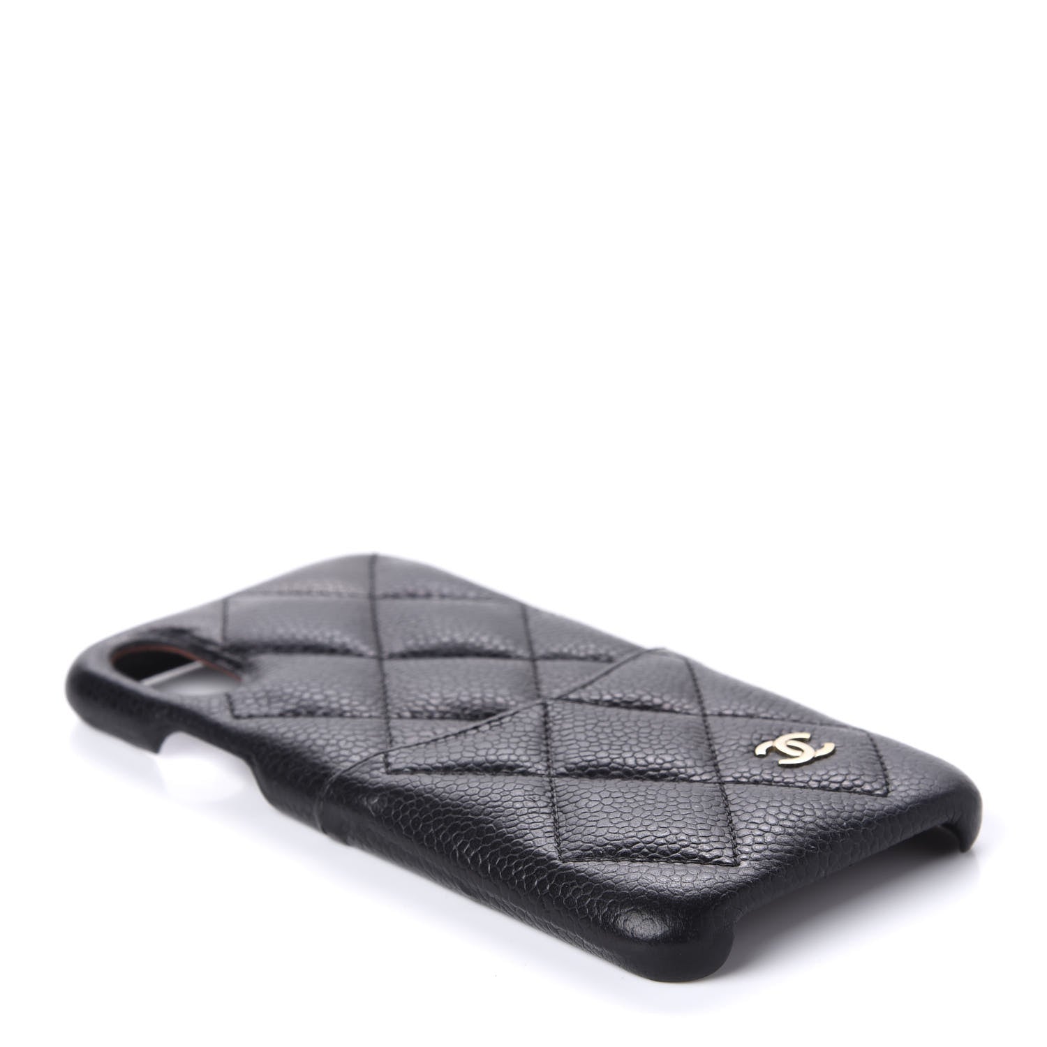 Chanel Caviar Quilted iPhone X Coco Tech Case Black 3 of 10