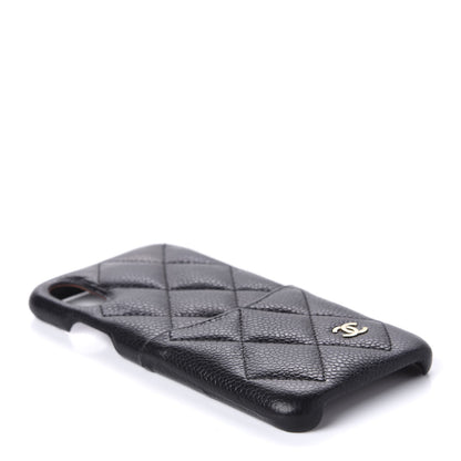 Chanel Caviar Quilted iPhone X Coco Tech Case Black 3 of 10
