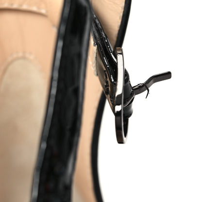 Christian Louboutin Patent Marlenarock 100 Pumps 35.5 Black 9 of 10