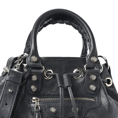 Balenciaga Agneau Giant 12 Silver Hardware Mini Pompon Anthracite 9 of 9