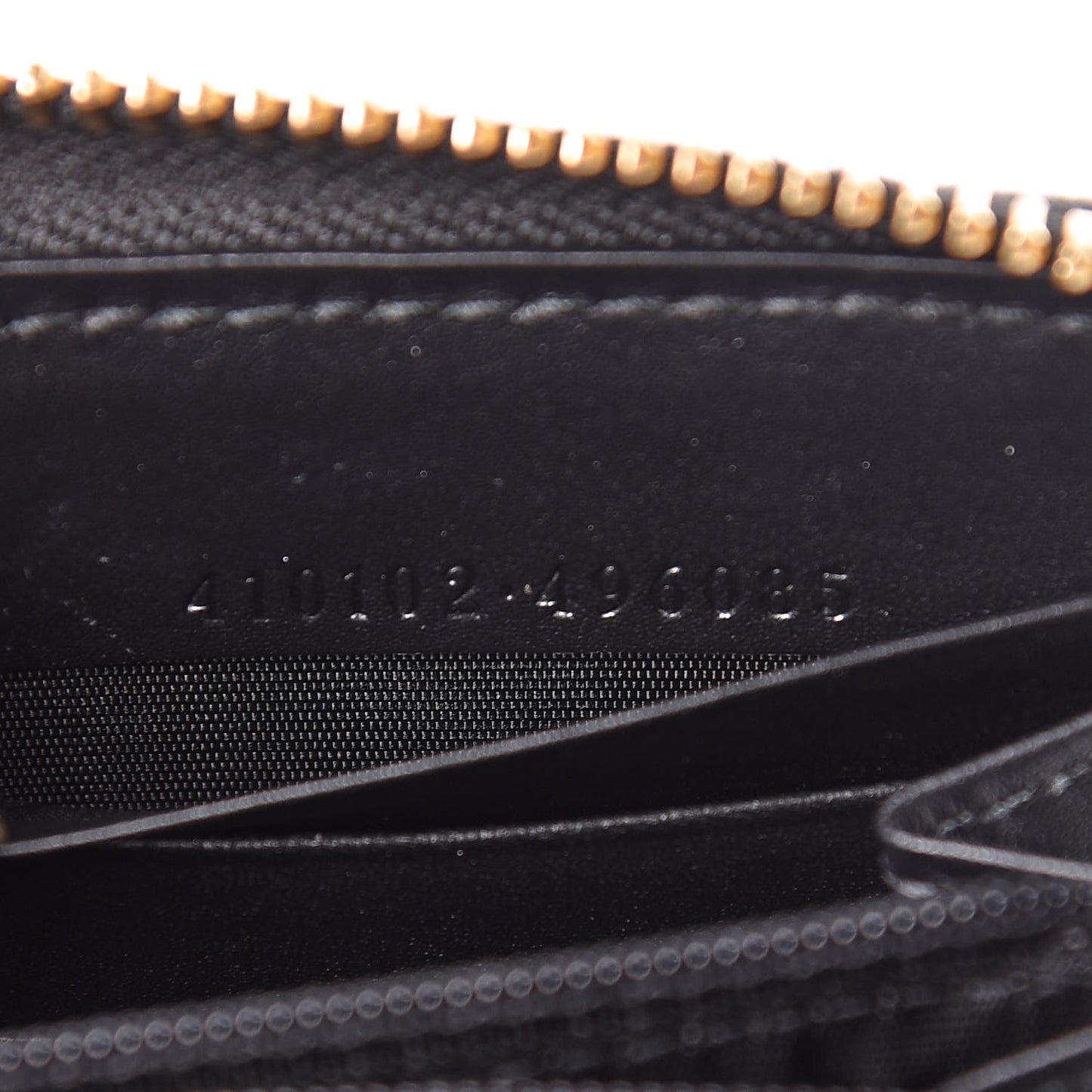 GG Supreme Monogram Bees Zip Around Wallet