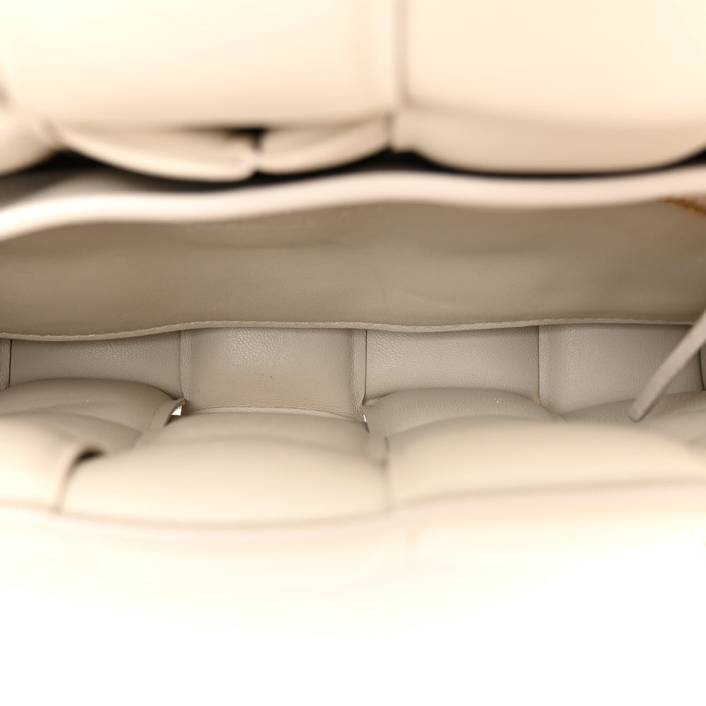 Nappa Maxi Intreccio Padded Cassette Crossbody Bag Plaster