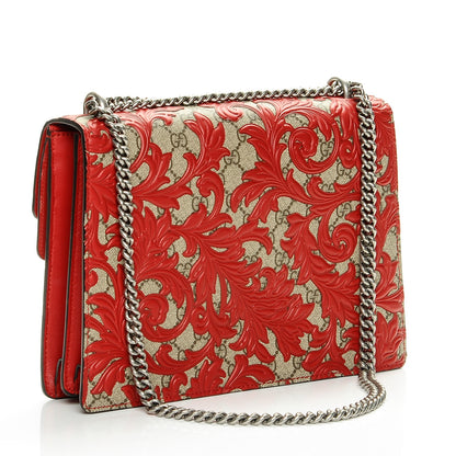 Gucci GG Supreme Monogram Arabesque Medium Dionysus Shoulder Bag Hibiscus Red 3 of 6