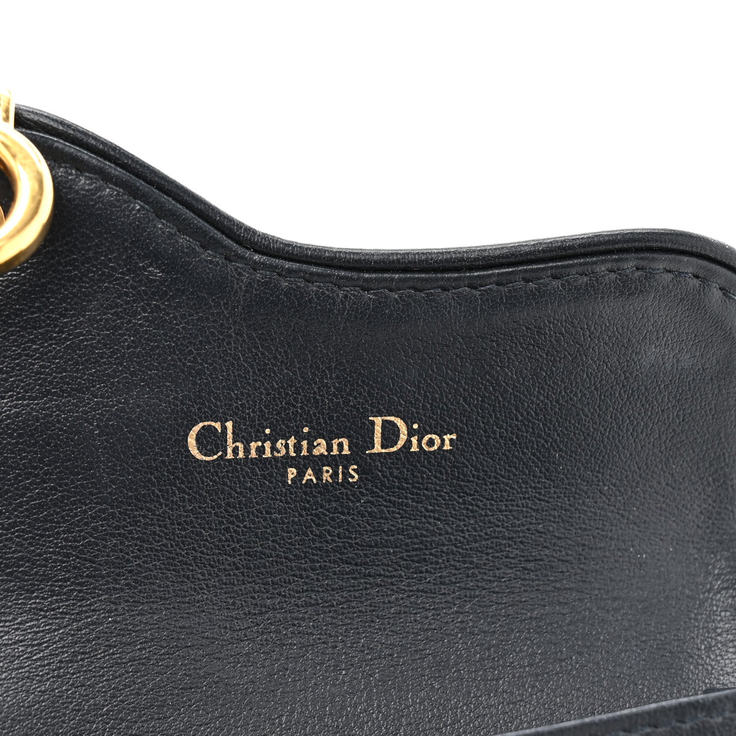 Christian Dior Oblique Saddle Card Holder Blue 6 of 8