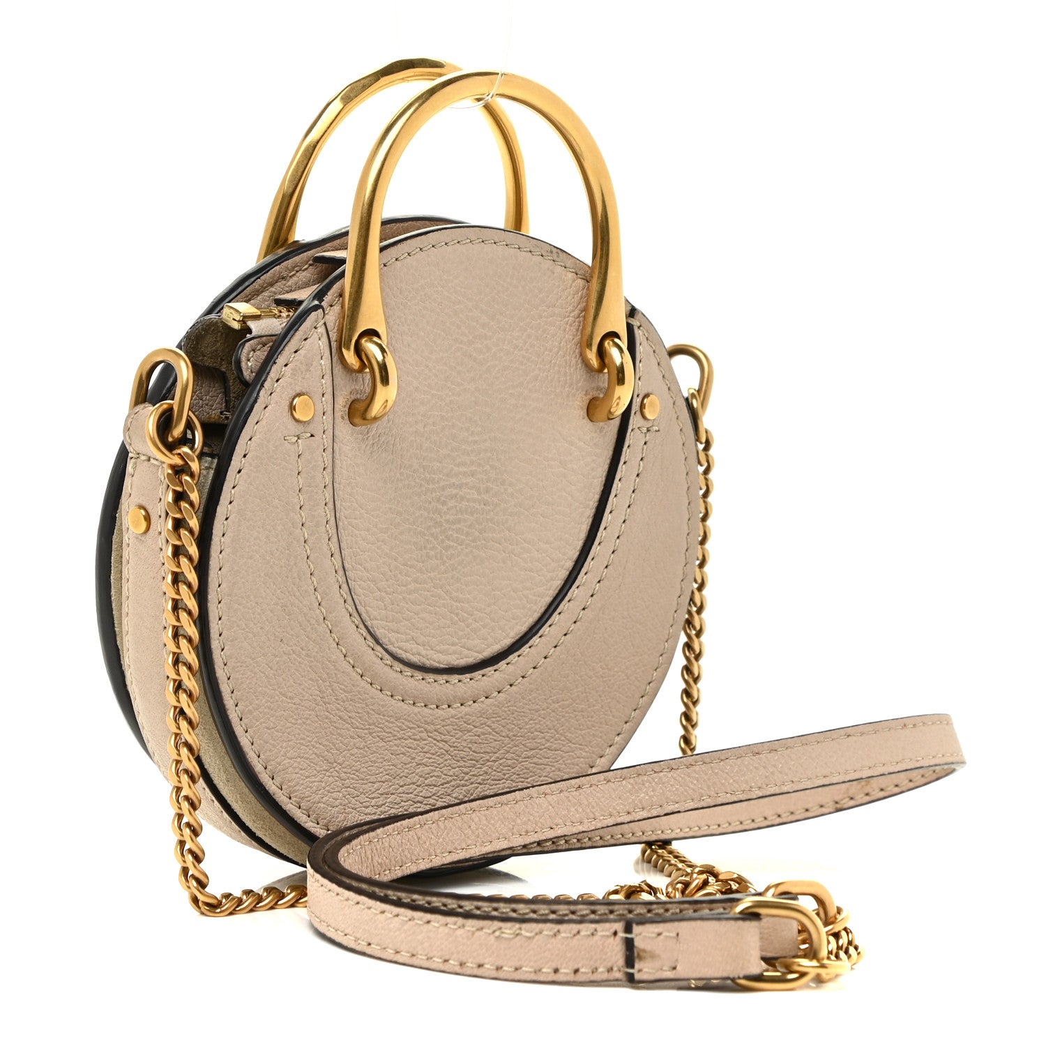 Chloe Goatskin Suede Mini Pixie Bag Beige 3 of 12